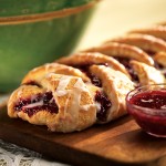Tresse du petit d&eacute;jeuner &agrave; la framboise