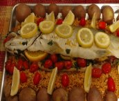 Truite grise Massawi aux amandes fum&eacute;es et aux agrumes